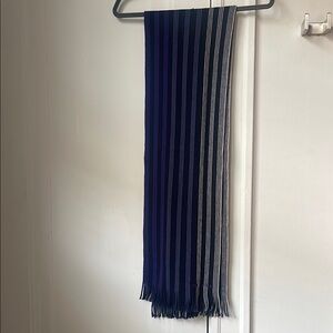 Ted Baker Wool Knit Striped Scarf Ombre Purple Women's Men's Wrap